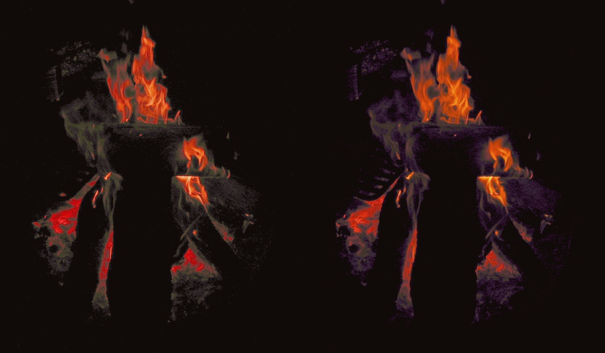 campfire in stereo