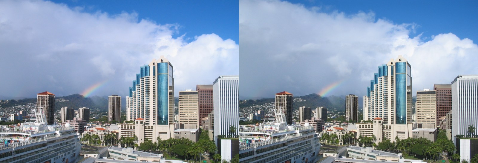 stereo pair from Aloha Tower