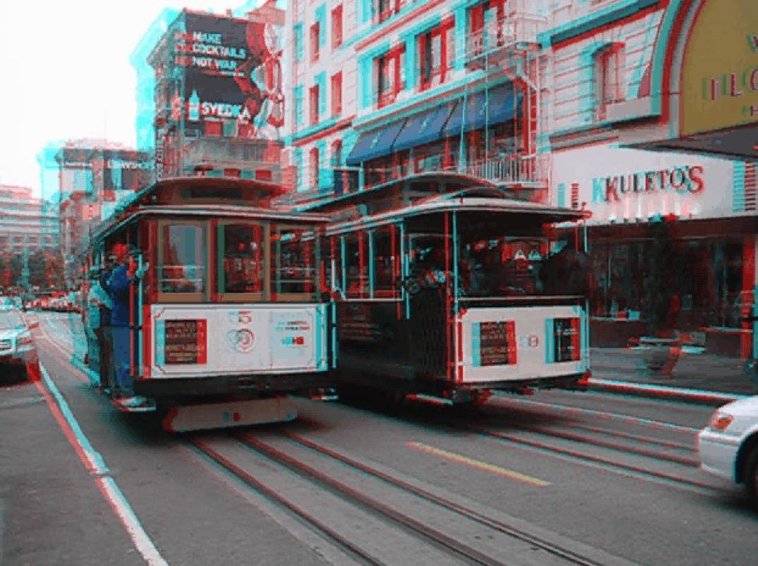 cable car anaglyph